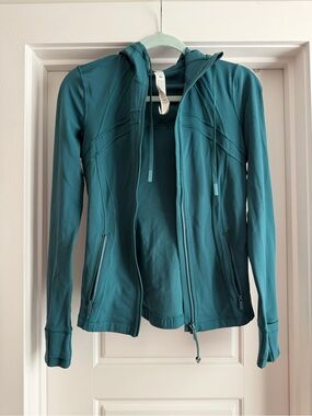 Lululemon Teal Hooded Zip-Up Jacket
